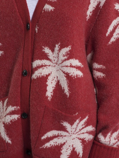 Shop Amiri Palm Cardigan Sweater