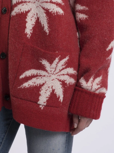 Shop Amiri Palm Cardigan Sweater
