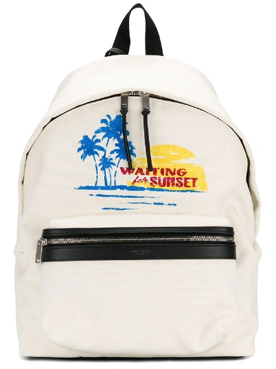 Shop Saint Laurent City Waiting For Sunset Backpack