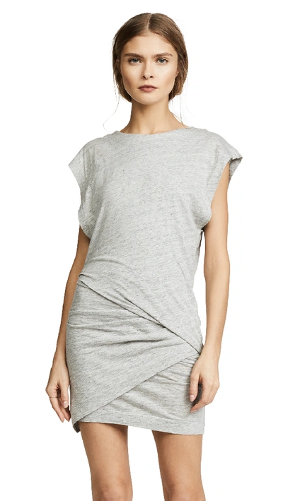 Shop Iro Balea Dress In Light Grey
