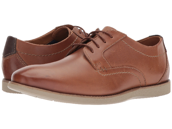 clarks dark tan leather