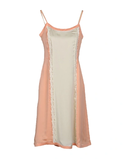 Shop Prada Formal Dress In Salmon Pink