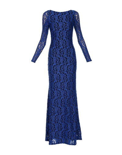 Shop Alice And Olivia Long Dress In Blue