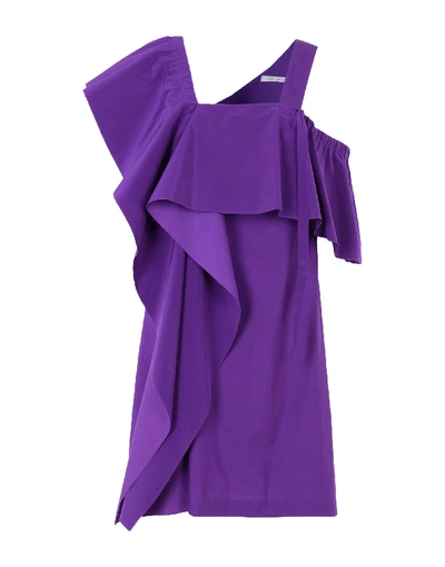 Shop Dorothee Schumacher Short Dress In Purple