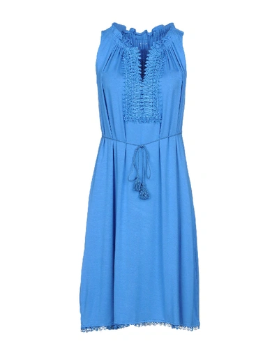 Shop Elie Tahari Short Dress In Azure