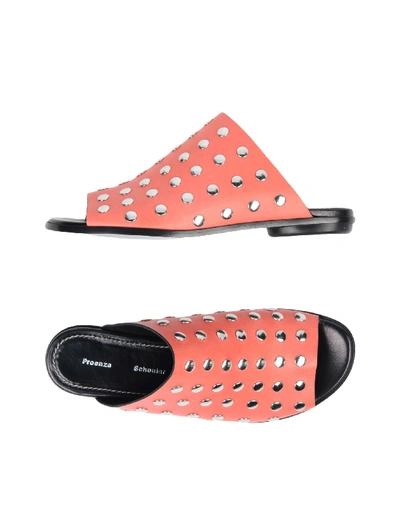 Shop Proenza Schouler Sandals In Coral