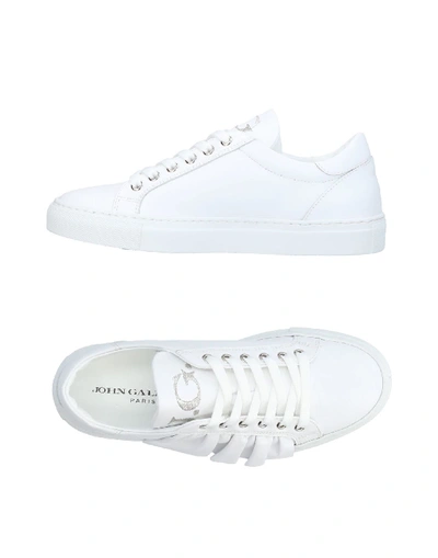 Shop John Galliano Sneakers In White