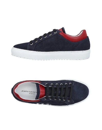 Shop John Galliano Sneakers In Dark Blue
