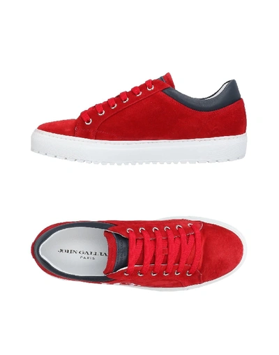 Shop John Galliano Sneakers In Red