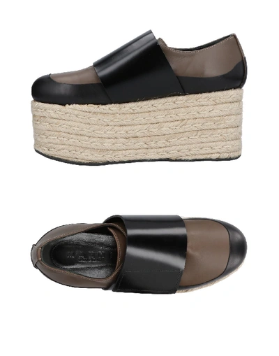 Shop Marni Loafers In Brown