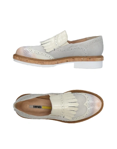 Shop Manas Loafers In Light Grey