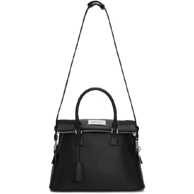 Shop Maison Margiela Black Leather Eco Sustainable Bag