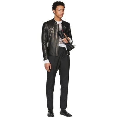 Shop Maison Margiela Black Suit Trousers In 900 Black