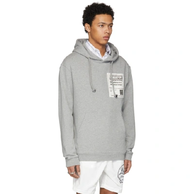 Shop Maison Margiela Grey Stereotype Hoodie In 858 Grey Me