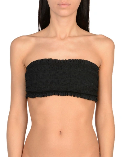 Shop Tory Burch Bikini Tops In Black