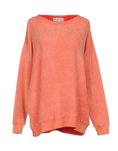 Shop Wildfox Sweatshirt In Salmon Pink