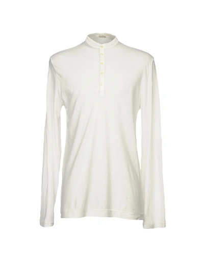 Shop Massimo Alba T-shirts In Ivory