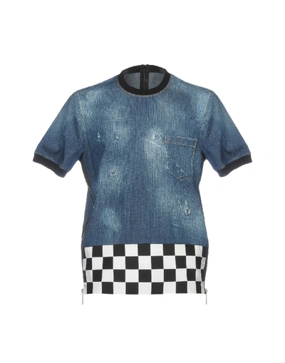 Shop Dsquared2 Denim Shirts In Blue