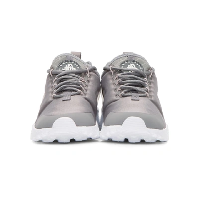 Shop Nike Grey Air Huarache Run Ultra Sneakers In 016 Gunsmok