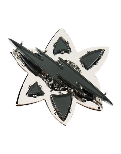 Shop Dsquared2 Brooch In Military Green