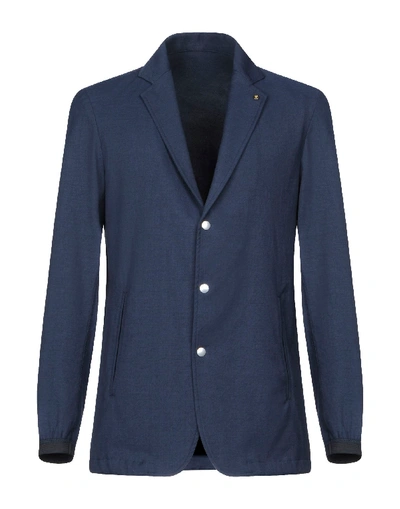 Shop Covert Suit Jackets In Dark Blue