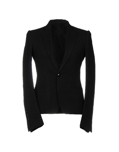 Shop Rick Owens Blazer In Black