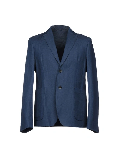 Shop Acne Studios Suit Jackets In Dark Blue
