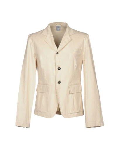 Shop Ann Demeulemeester Blazers In Beige