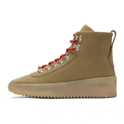 Shop Fear Of God Beige Hiking Boots In 0095 Stone