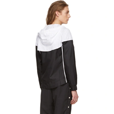 Shop Nike Black And White Windrunner Jacket In 011 Black W