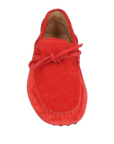 Tod's Loafers In Red