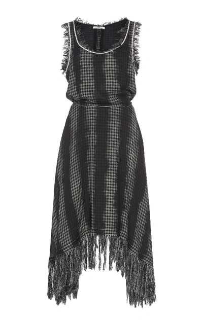 Shop Nina Ricci Check Flannel Dress In Plaid