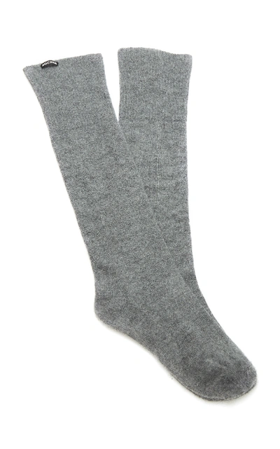 Shop Rochas Calzino Cashmere Sock In Grey