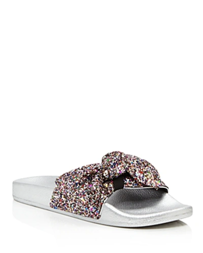 Shop Kate Spade New York Women's Shellie Glitter Pool Slide Sandals In Multi