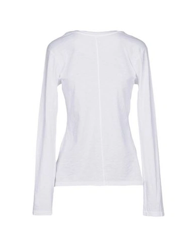 Shop Velvet By Graham & Spencer T-shirts In White