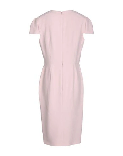 Shop Alexander Mcqueen Knee-length Dresses In Pastel Pink