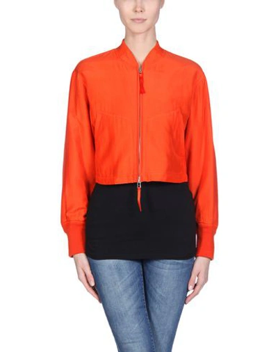 Shop Alexander Wang T Jacket In Red