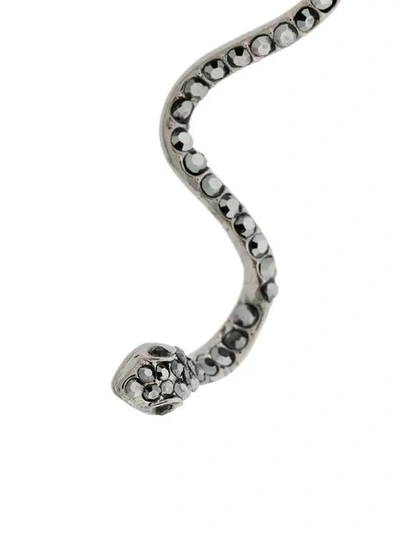 Shop Federica Tosi Snake Earrings - Metallic
