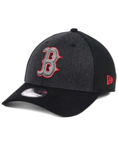 Shop New Era Boston Red Sox Black Heathered 39thirty Cap