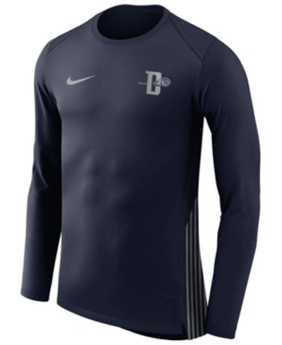 Shop Nike Men's Detroit Pistons City Edition Shooting Shirt In Navy
