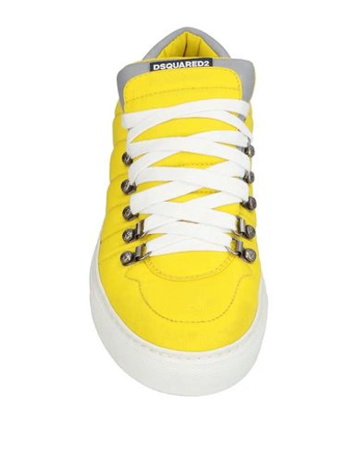 Shop Dsquared2 Sneakers In Yellow