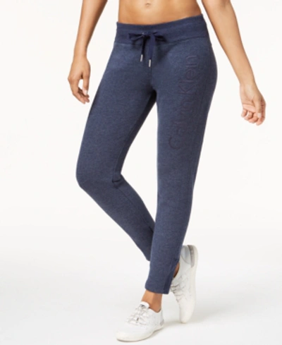Shop Calvin Klein Performance Slim Joggers In Solitaire