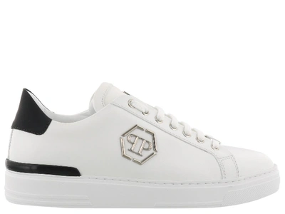 Shop Philipp Plein Caribou Sneaker In White-black