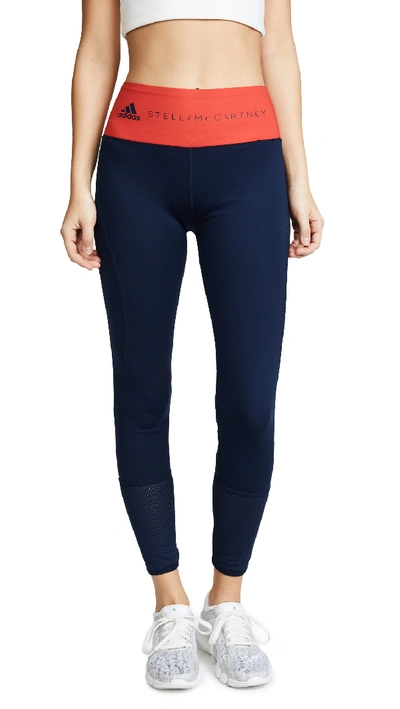 Shop Adidas By Stella Mccartney Train Ultimate Leggings In Collegiate Navy/dark