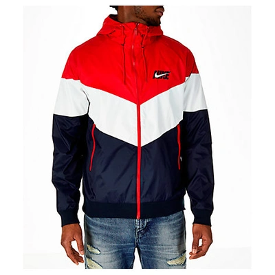 Shop Nike Men's Sportswear Hd Gx Windrunner Jacket, Red