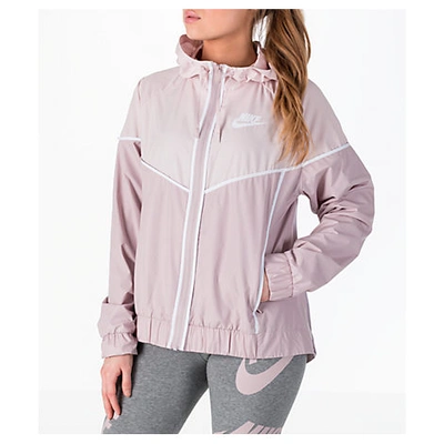 Shop Nike Women's Sportswear Woven Windrunner Jacket, Pink