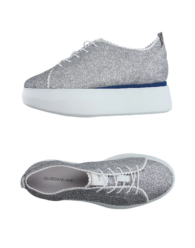 Shop Alberto Guardiani Sneakers In Silver