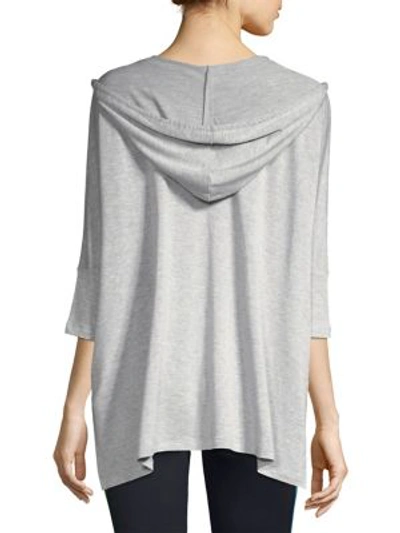 Shop Beyond Yoga Hooded Sweatshirt In Heather Grey