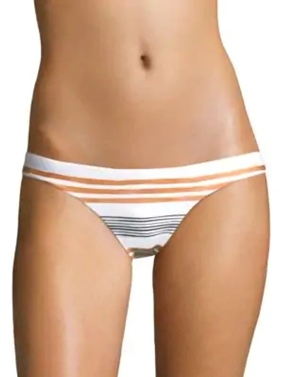 Shop Vix By Paula Hermanny Striped Stretch Bikini Bottom In Multi