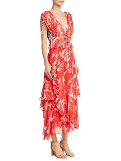 Shop Tanya Taylor Angie Maxi Dress In Watermelon